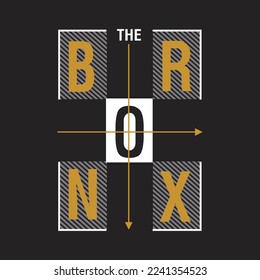 the bronx new york city,design typography vector illustration