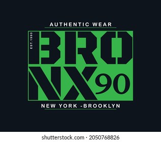 Bronx New York Print ready T-shirt Design