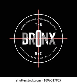 the bronx ny city typography t shirt design vector illustration