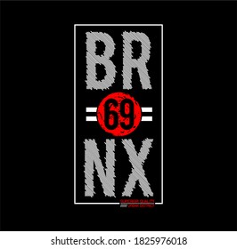 the Bronx NYC city cool awesome typography tee design vector illustration,element vintage artistic apparel product