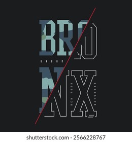 Bronx NYC illustration typography. perfect for t shirt design