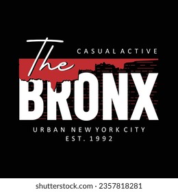 The bronx original design typography, vectors illustration