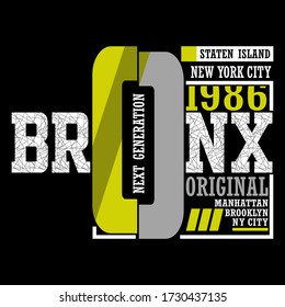 Bronx original slogan typography graphic for print t-shirt,vector illustration