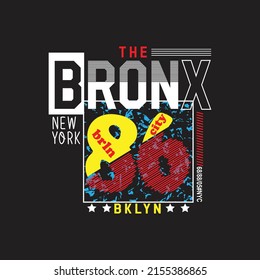 The Bronx Sport Premium Vector Illustration Of A Text Graphic. Suitable Screen Printing And DTF For The Design Boy Outfit Of T-shirts Print, Shirts, Hoodies Baba Suit, Kids Cottons, Etc.