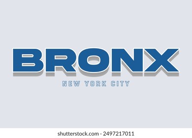 Bronx Streetwear Graphic design vector typography for t shirt