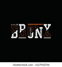 bronx stylish t-shirt and apparel abstract design. 