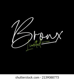 bronx  t-shirt and apparel designs. Vector print, typography, poster, emblem.