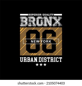 Bronx t-shirt design and more.Premium Vector illustration