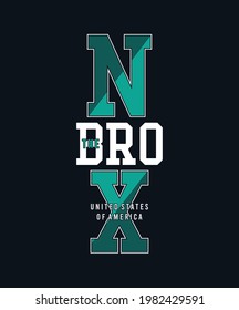 Das Bronx-Typografie-Design, T-Shirt-Grafiken, Vektorgrafiken