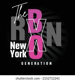 The Bronx typography design tshirt print vector illustration 