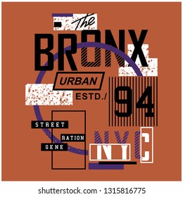 THE BRONX typography design,vector illustration