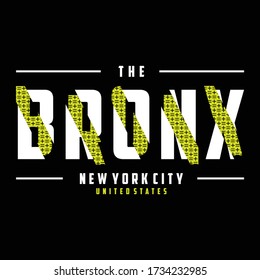 The Bronx Typography Design,vector Illustration