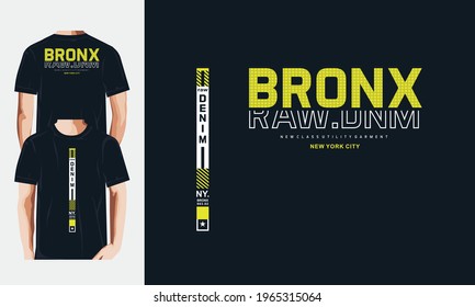 bronx typography . New concept t shirt graphics vectors.
