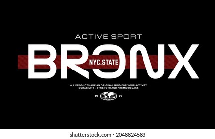 BRONX  typography. perfect for t shirt design and more.
