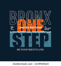 bronx typography for print t shirt
