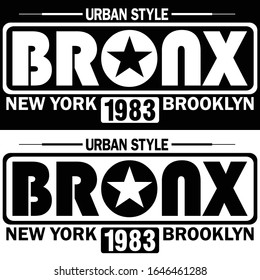 Bronx urban style,vector typography for print t shirt,illustration,art