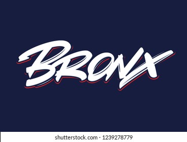 Bronx vector lettering logo sign element