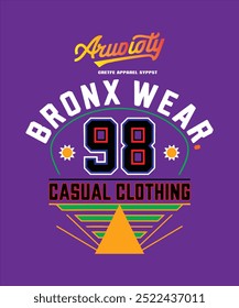 Bronx Wear 98 Casual Clothing Graphic T-shirrt Design