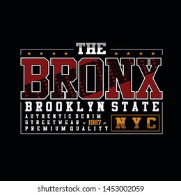 the bronx,brooklyn,new york,alphabet,lettering tee element vintage graphic t shirt,print vector typography illustration design