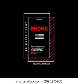 Bronx,design clothes, t-shirts. Graphics for print. Vector illustration