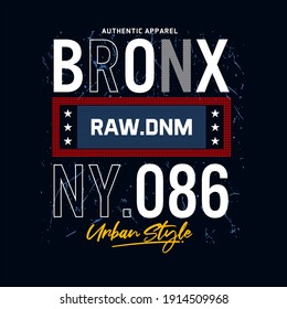 the BronxNYC 86 typography t-shirt graphics, vectors
