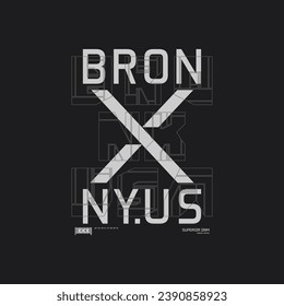 the bronx,USA  t-shirt design and more.Premium Vector.