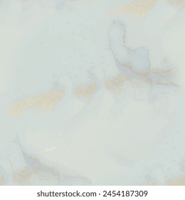 Bronze Alcohol Ink Texture. Blue Oriental Watercolor. Blue Ink Paint. Gold Watercolor Marble. Light Seamless Background. Foil Marble Background. White Vector Ink Marble. Luxury Abstract Art Template