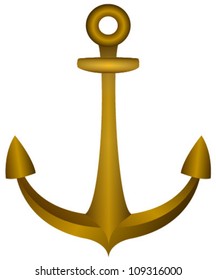 bronze anchor