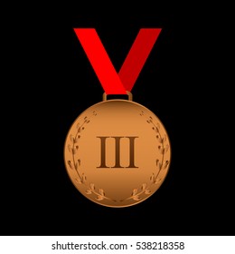Bronze Award. Third place. The award vector