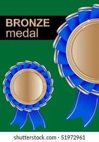 bronze award vector medal
