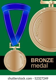 bronze award vector medal