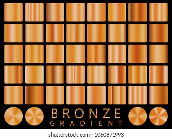 Bronze background texture vector icon seamless pattern. Light, realistic, elegant, shiny, metallic and bronze gradient illustration. Mesh vector. Design for frame, ribbon, coin, abstract.