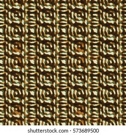 Bronze bas-relief ornament. Colorful seamless texture with shadow. Geometric vector pattern for website, corporate style, party invitation, wallpaper, interior design
