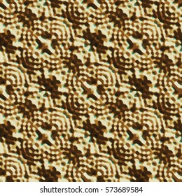 Bronze bas-relief ornament. Colorful seamless texture with shadow. Geometric vector pattern for website, corporate style, party invitation, wallpaper, interior design