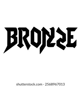 bronze black metal fashion sticker t shirt music vector illustration template design