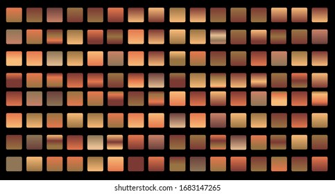 Bronze, brown big gradients set, simple cover background