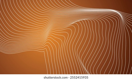 Linha abstrata de listras marrom bronze para o estilo de pano de fundo ou tecido