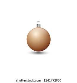 Bronze christmas tree ball