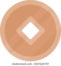 Bronze coin. Bronze coin icon.