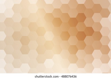 bronze color hexagon background. vector. geometric pattern. ideas for your business presentations, printing, design.