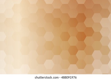 bronze color hexagon background. vector. geometric pattern. ideas for your business presentations, printing, design.