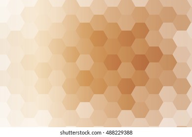 bronze color hexagon background. vector. geometric pattern. ideas for your business presentations, printing, design.