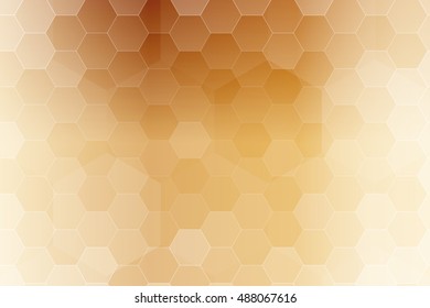 bronze color hexagon wallpaper. vector illustration for design. abstract geometry pattern
