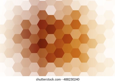 bronze color hexagon wallpaper. vector illustration. for design
