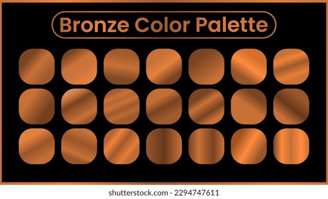 bronze color palette. gradient bronze color