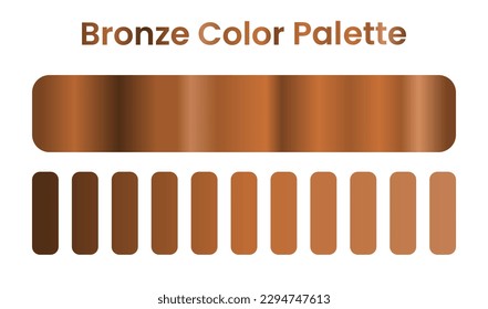 bronze color palette. gradient bronze color