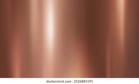 Folha de metal de cobre de bronze . gradiente moderno . Ilustração de vetor