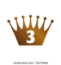 Bronze crown icon / 3rd place