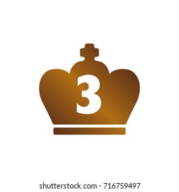 Bronze crown icon / 3rd place