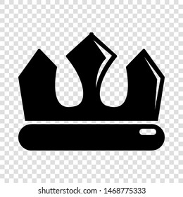 Bronze crown icon. Simple illustration of bronze crown vector icon for web